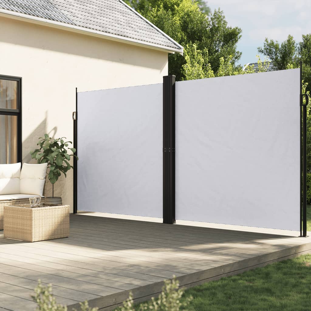 VidaXL Windscherm uittrekbaar 200x600 cm wit