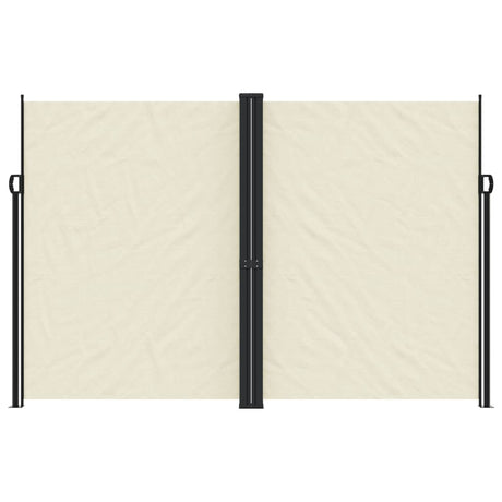 Vidaxl windscherm uittrekbaar 220x600 cm crèmekleurig