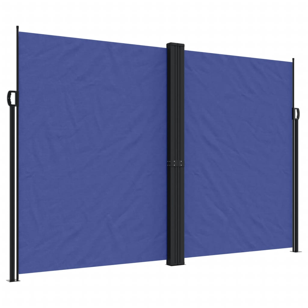 VidaXL Windscherm uittrekbaar 220x600 cm blauw