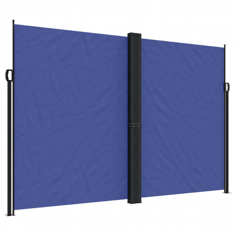 VidaXL Windscherm uittrekbaar 220x600 cm blauw