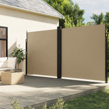 VidaXL Windscherm uittrekbaar 220x600 cm beige