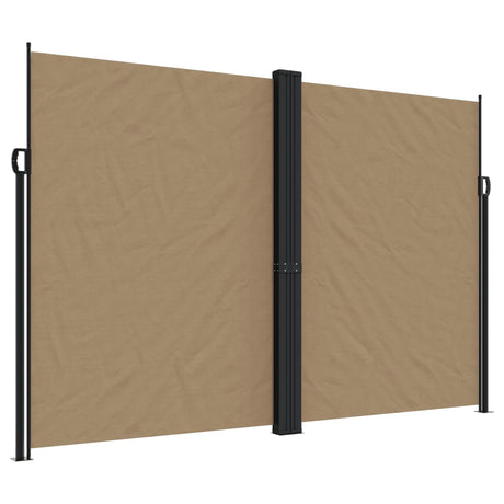 VidaXL Windscherm uittrekbaar 220x600 cm taupe