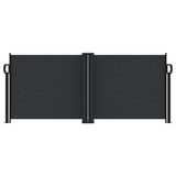 Vidaxl windscherm uittrekbaar 100x1000 cm zwart