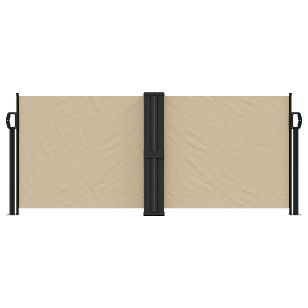 VidaXL Windscherm uittrekbaar 100x1000 cm beige