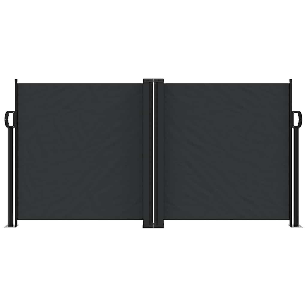Vidaxl windscherm uittrekbaar 120x1000 cm zwart