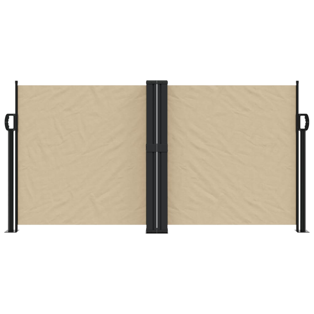 VidaXL Windscherm uittrekbaar 120x1000 cm beige