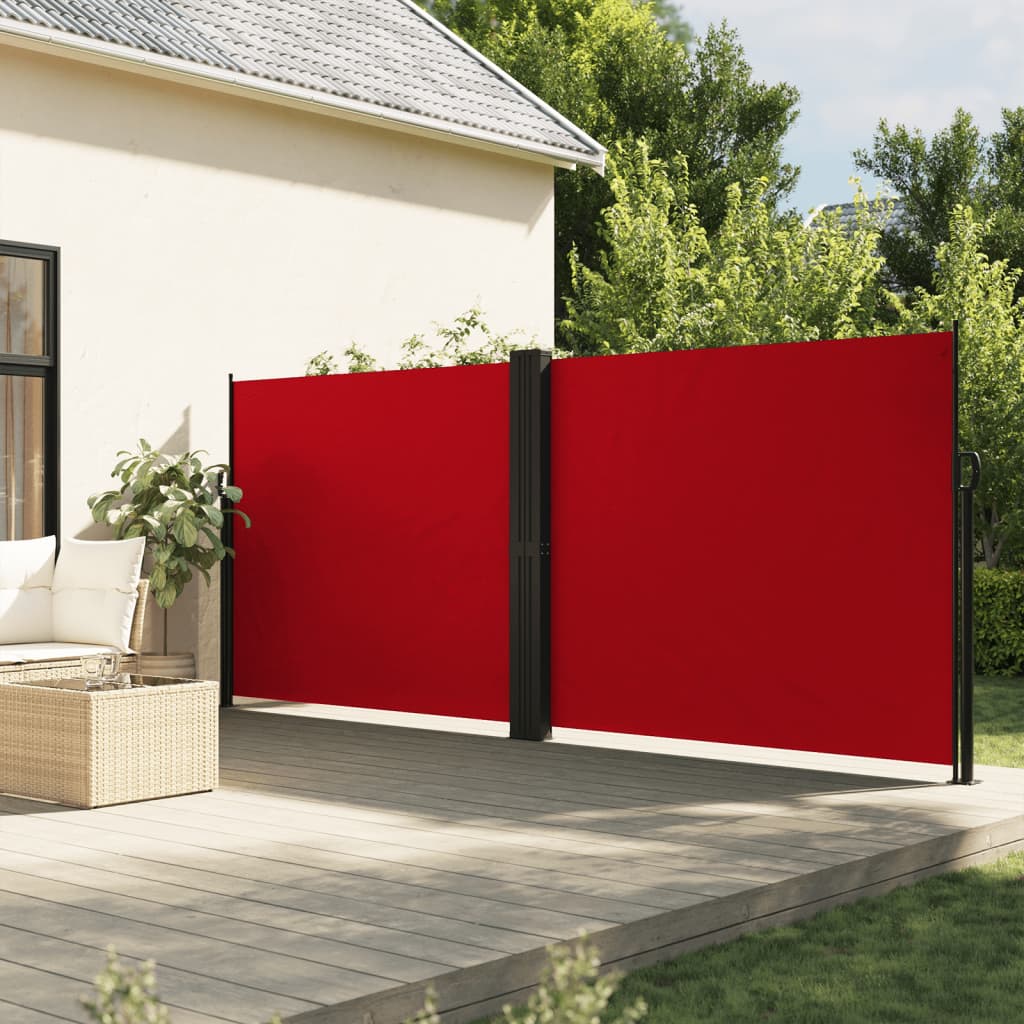 VidaXL Windscherm uittrekbaar 160x1000 cm rood