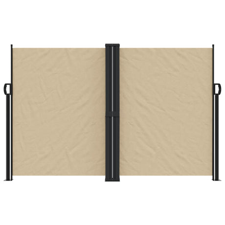 Vidaxl windscherm uittrekbaar 160x1000 cm beige