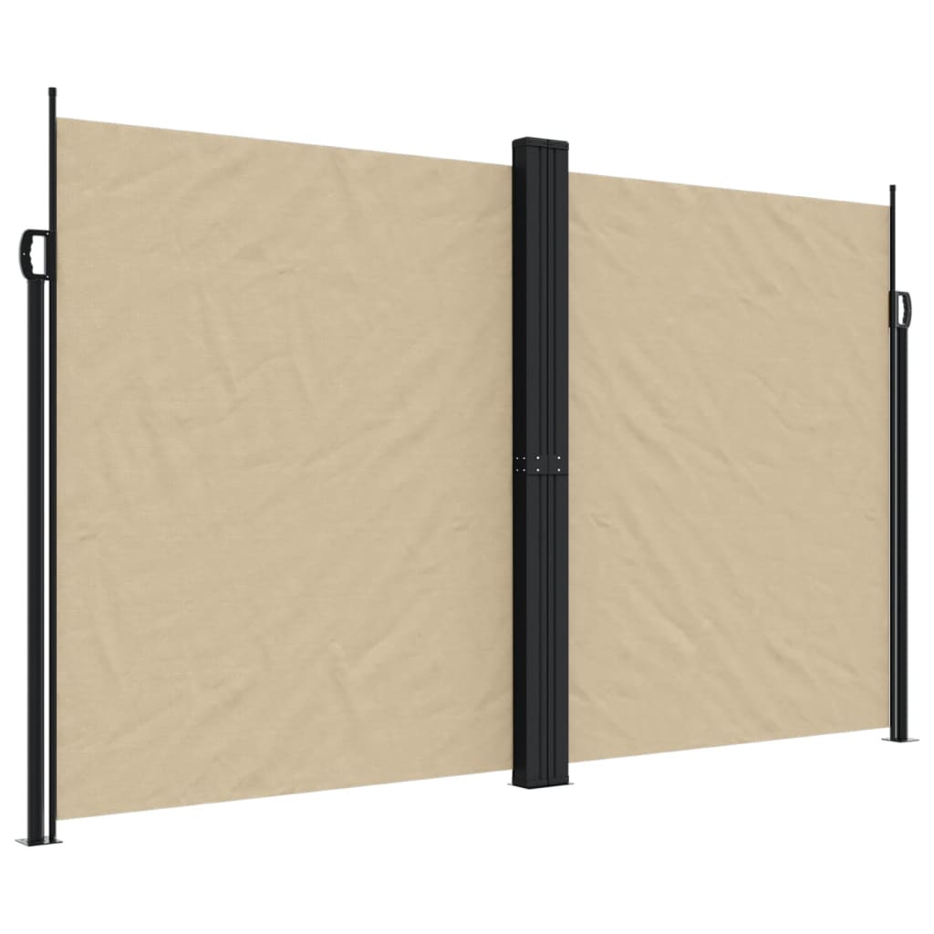 VidaXL Windscherm uittrekbaar 200x1000 cm beige