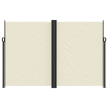 Vidaxl windscherm uittrekbaar 220x1000 cm crèmekleurig