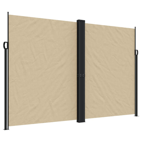 VidaXL Windscherm uittrekbaar 220x1000 cm beige