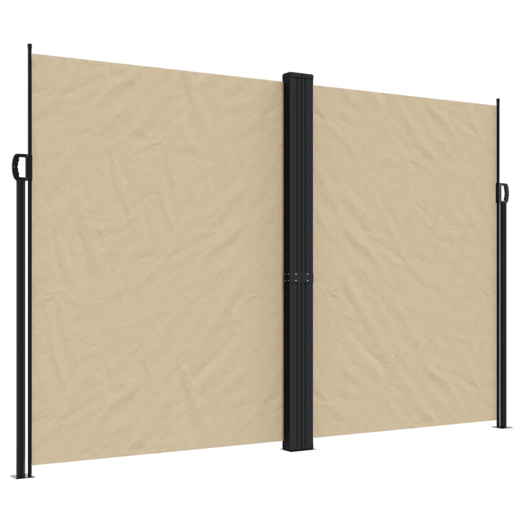 Vidaxl windscherm uittrekbaar 220x1000 cm beige