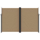 Vidaxl windscherm uittrekbaar 220x1000 cm taupe