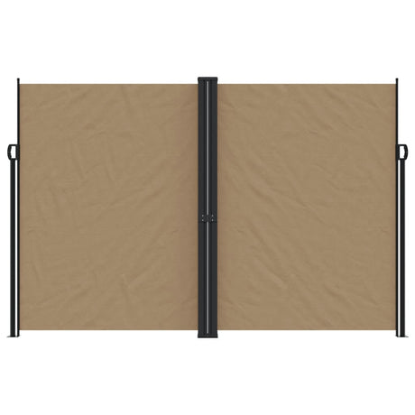 Vidaxl windscherm uittrekbaar 220x1000 cm taupe