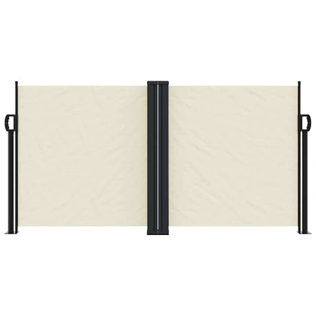 Vidaxl windscherm uittrekbaar 120x1200 cm crèmekleurig