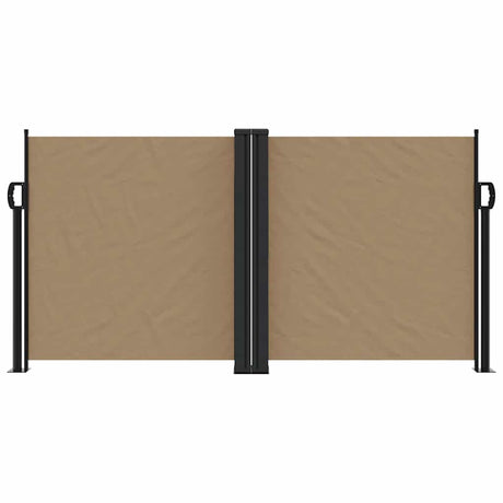 Vidaxl windscherm uittrekbaar 120x1200 cm taupe