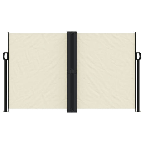 Vidaxl windscherm uittrekbaar 140x1200 cm crèmekleurig