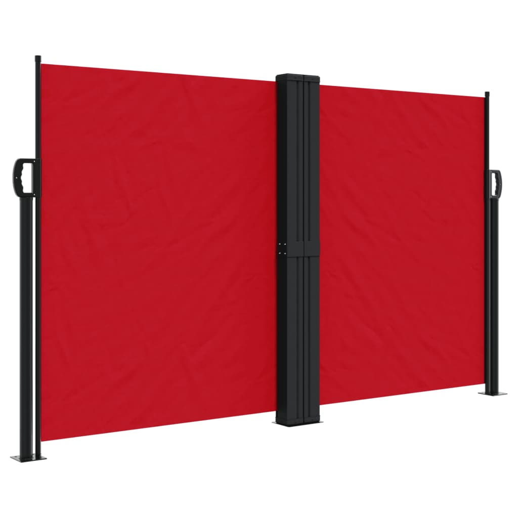 Vidaxl windscherm uittrekbaar 140x1200 cm rood