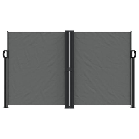 Vidaxl windscherm uittrekbaar 140x1200 cm antracietkleurig