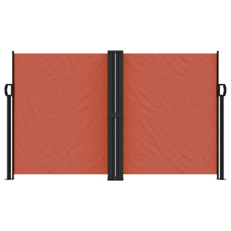 Vidaxl windscherm uittrekbaar 140x1200 cm terracottakleurig