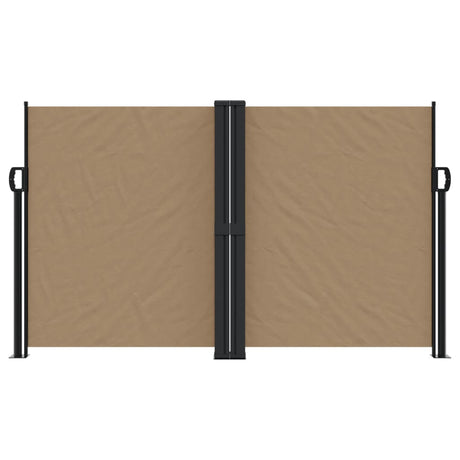 Vidaxl windscherm uittrekbaar 140x1200 cm taupe