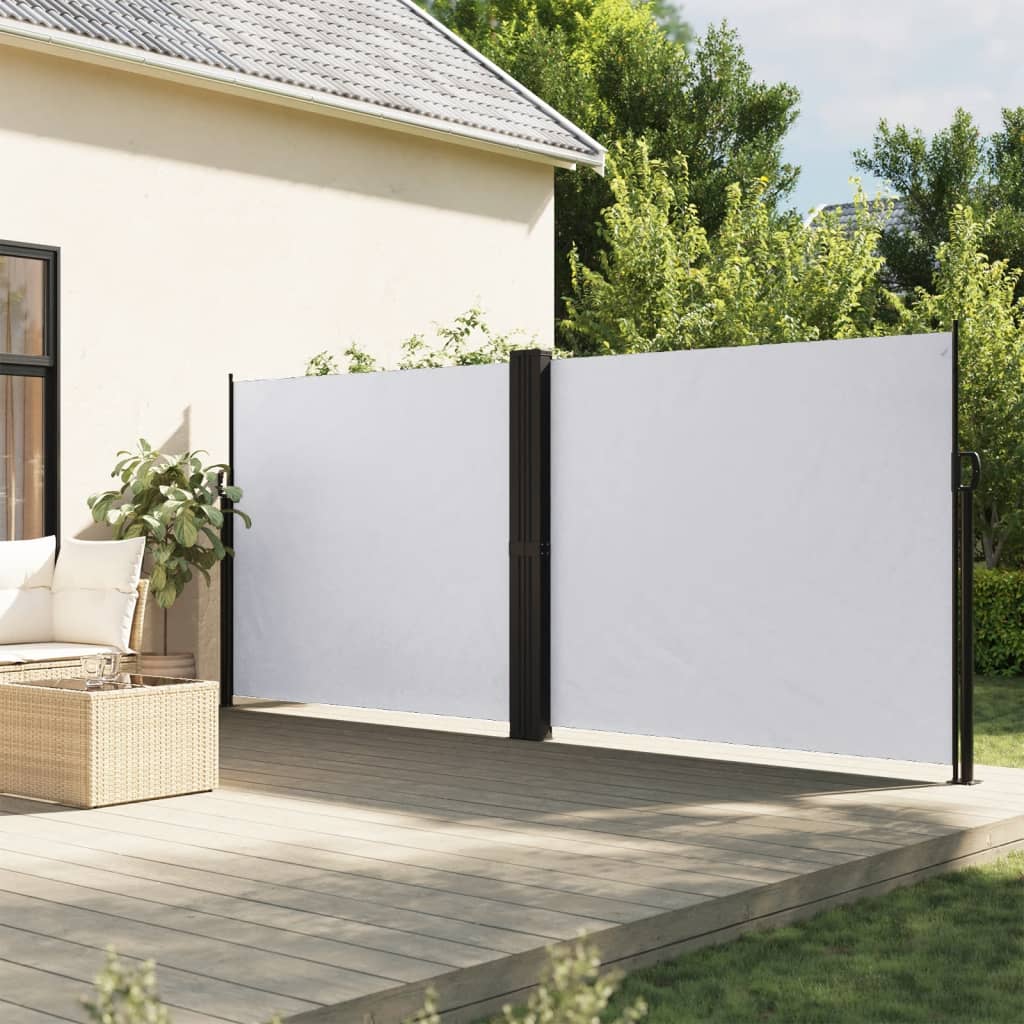 VidaXL Windscherm uittrekbaar 160x1200 cm wit