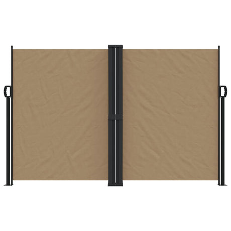 Vidaxl windscherm uittrekbaar 160x1200 cm taupe