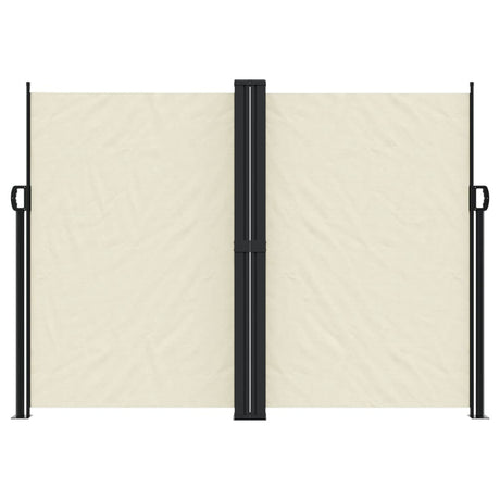 Vidaxl windscherm uittrekbaar 180x1200 cm crèmekleurig