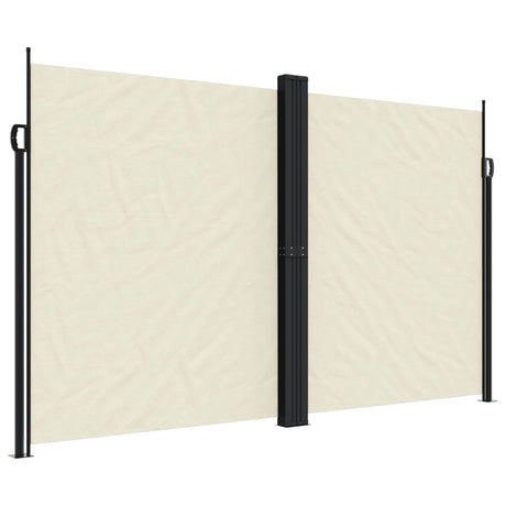 Vidaxl tuinscherm uittrekbaar 200x1200 cm crèmekleurig