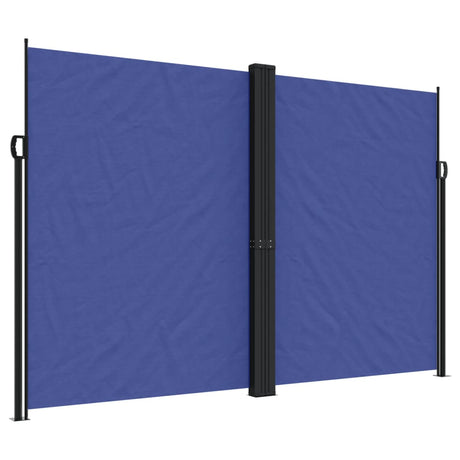 Vidaxl tuinscherm uittrekbaar 220x1200 cm blauw