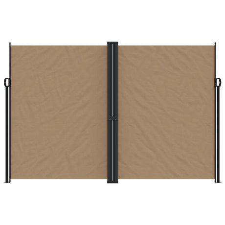 Vidaxl windscherm uittrekbaar 220x1200 cm taupe