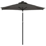 Vidaxl parasol met stalen paal 225x225x212 cm antracietkleurig
