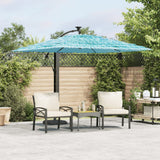 Vidaxl parasol met stalen paal 246x246x230 cm blauw