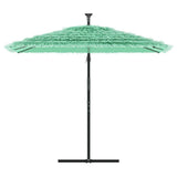 Vidaxl parasol met stalen paal 246x246x230 cm groen