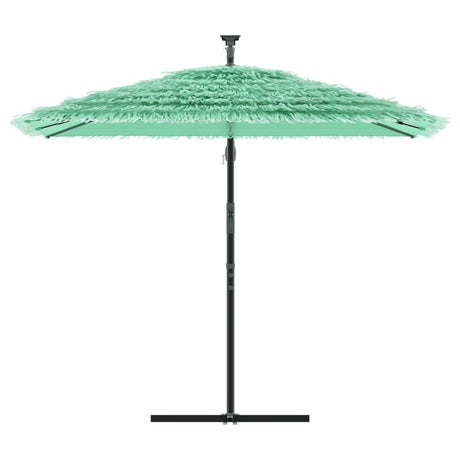 Vidaxl parasol met stalen paal 246x246x230 cm groen