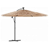 Vidaxl parasol met stalen paal 269x269x235 cm bruin