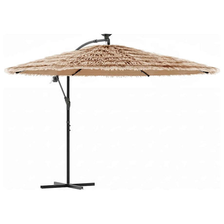Vidaxl parasol met stalen paal 269x269x235 cm bruin