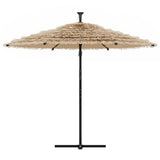 Vidaxl parasol met stalen paal 269x269x235 cm bruin