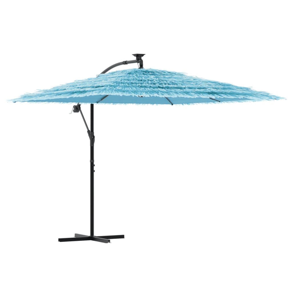 Vidaxl parasol met stalen paal 269x269x235 cm blauw