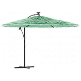 Vidaxl parasol met stalen paal 269x269x235 cm groen