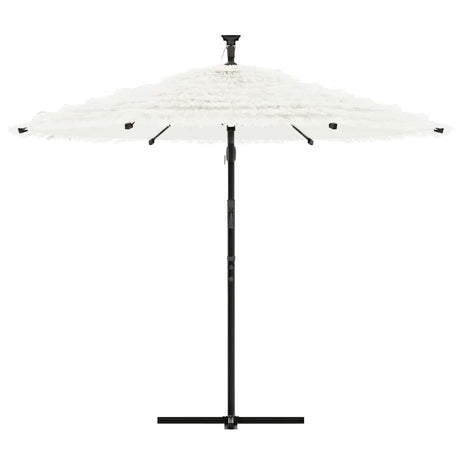 Vidaxl parasol met stalen paal 269x269x235 cm wit