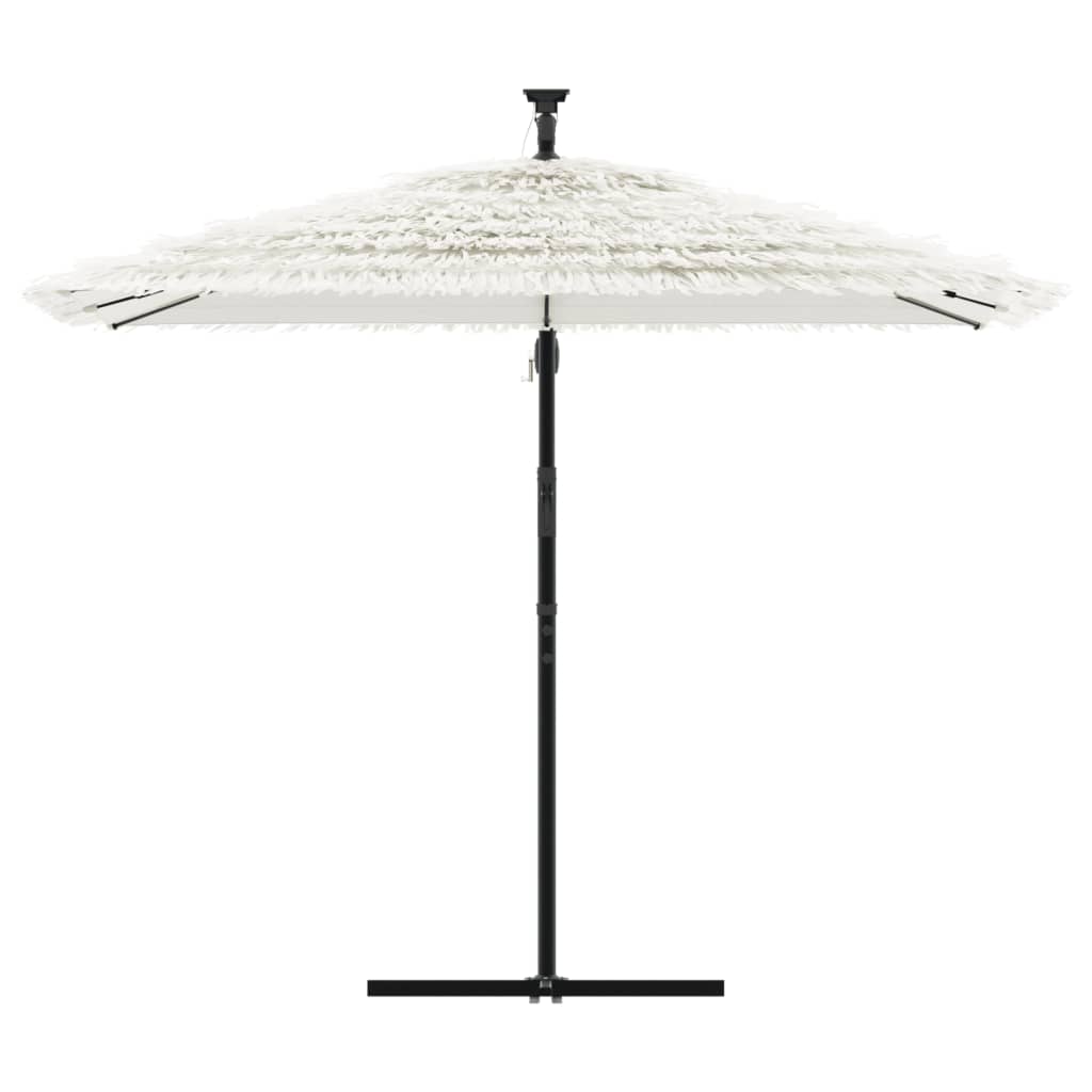 Vidaxl parasol met stalen paal 269x269x235 cm wit