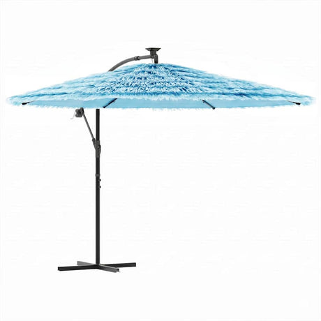 Vidaxl parasol met stalen paal 290x290x238 cm blauw