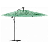 Vidaxl parasol met stalen paal 290x290x238 cm groen