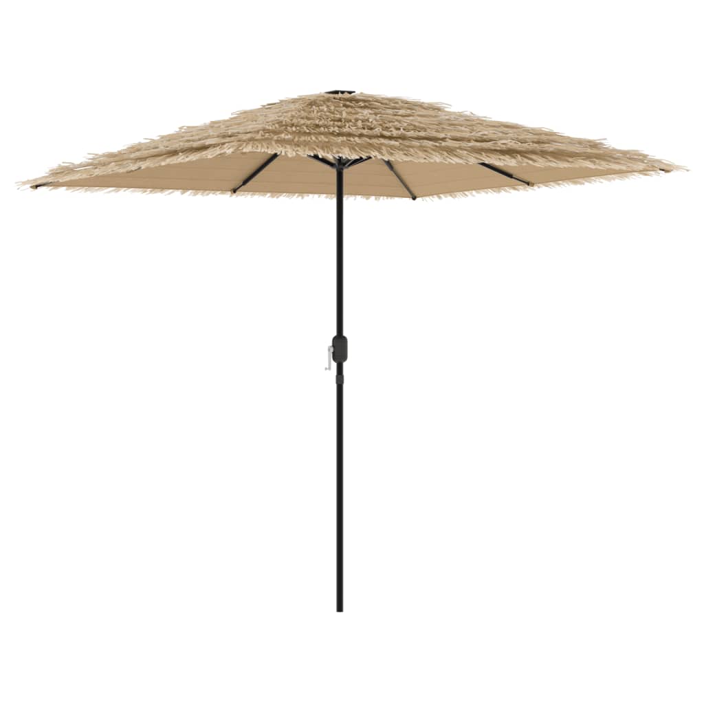 Vidaxl parasol met stalen paal 248x248x248 cm bruin