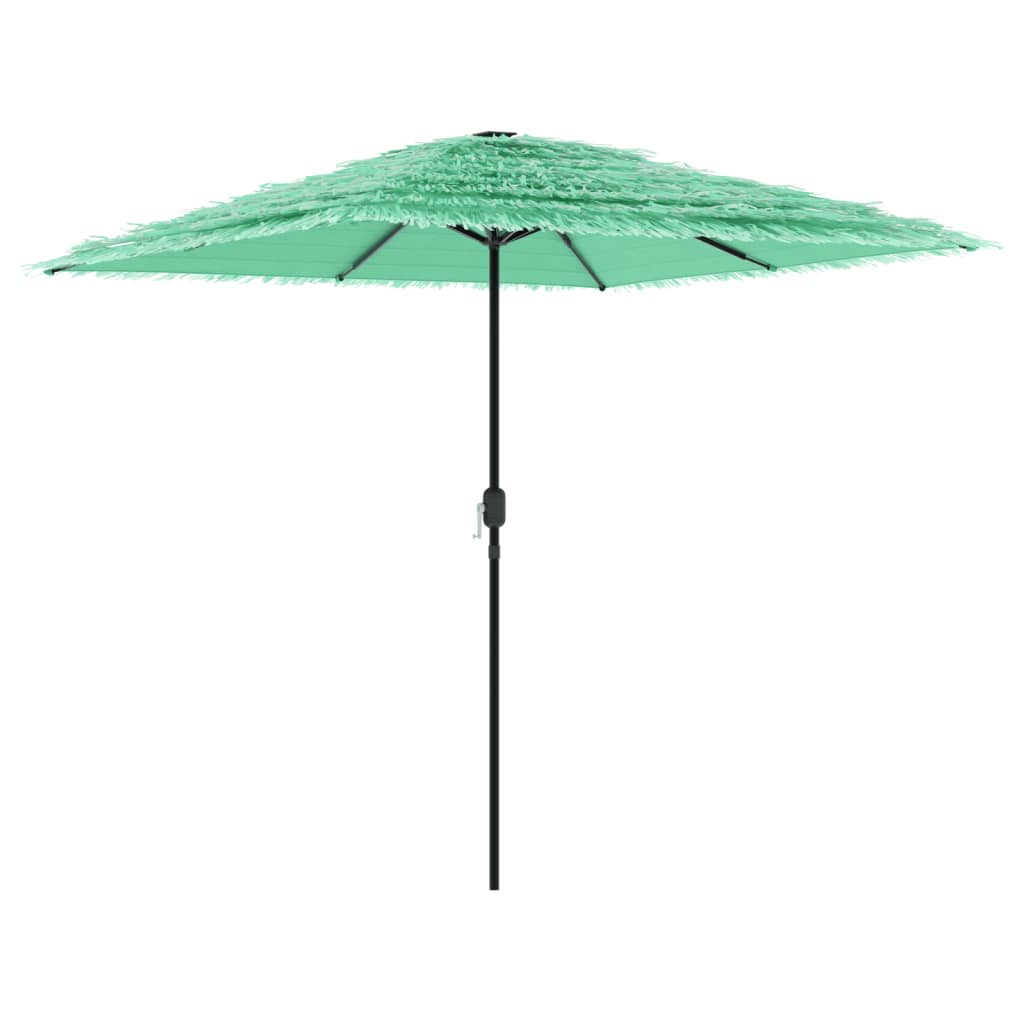 Vidaxl parasol met stalen paal 248x248x248 cm groen