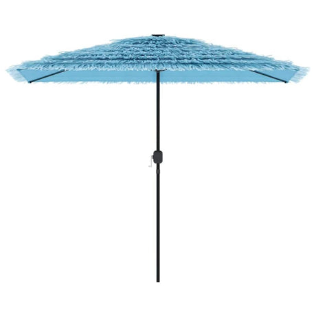 Vidaxl parasol met stalen paal 300x200x250 cm blauw