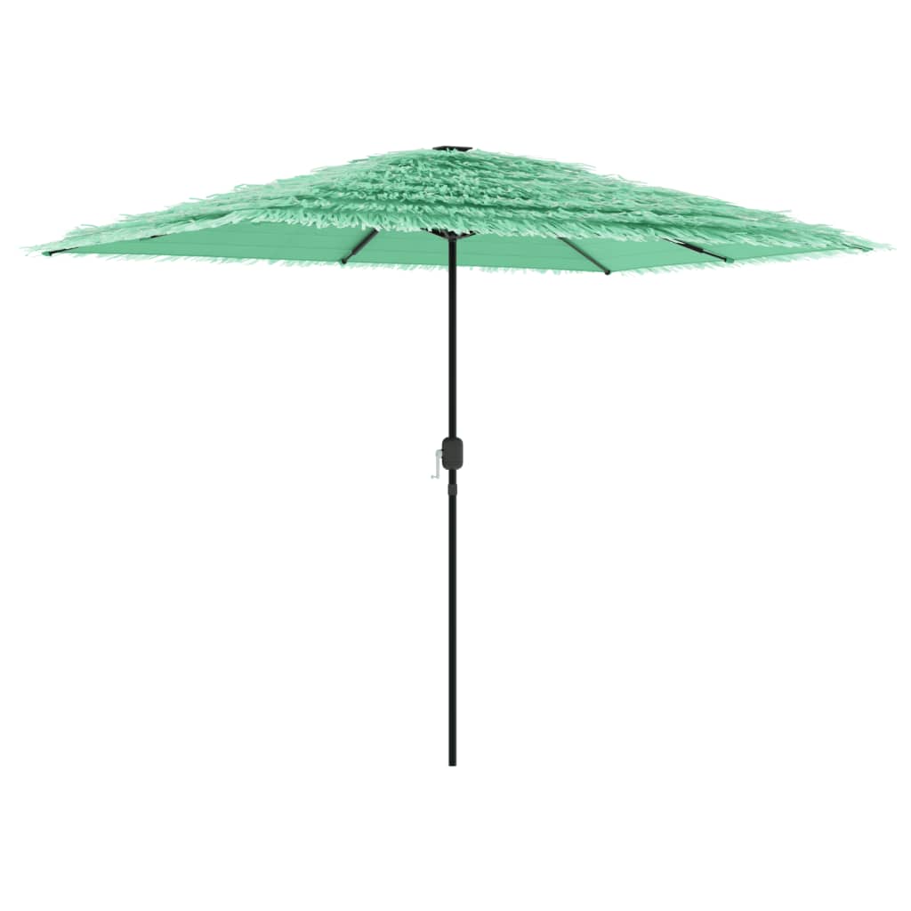 Vidaxl parasol met stalen paal 300x200x250 cm groen