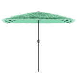 Vidaxl parasol met stalen paal 300x200x250 cm groen