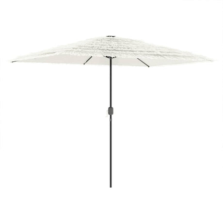 Vidaxl parasol met stalen paal 300x200x250 cm wit